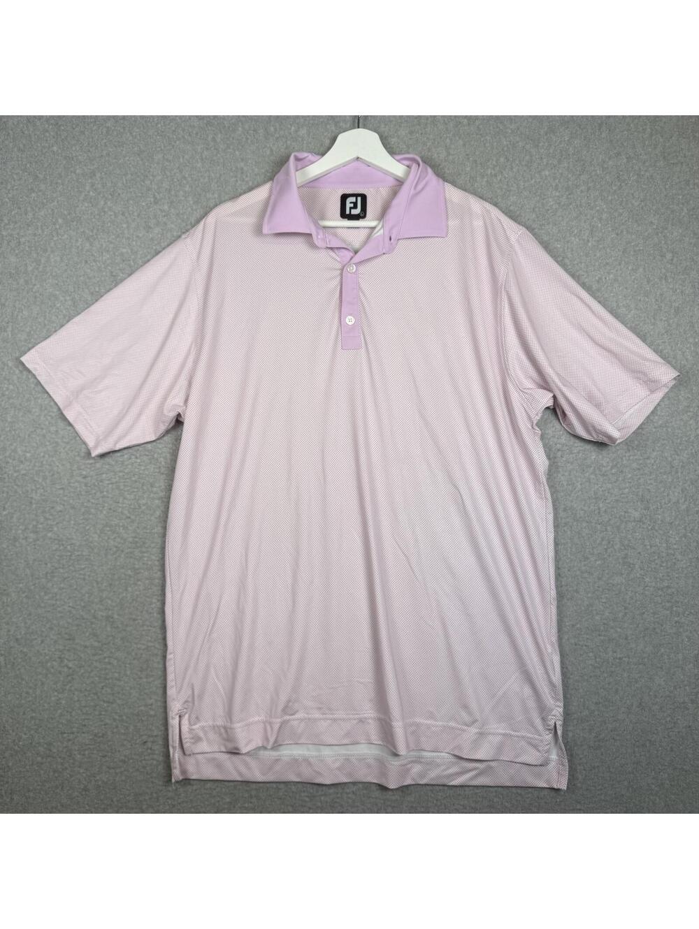 FootJoy FJ Men's size Large Short Sleeve Performance Polo Shirt Golf